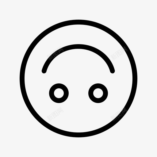 假微笑向下表情符号图标svg_新图网 https://ixintu.com 仇恨 假微笑 向下 表情符号 表情符号轮廓