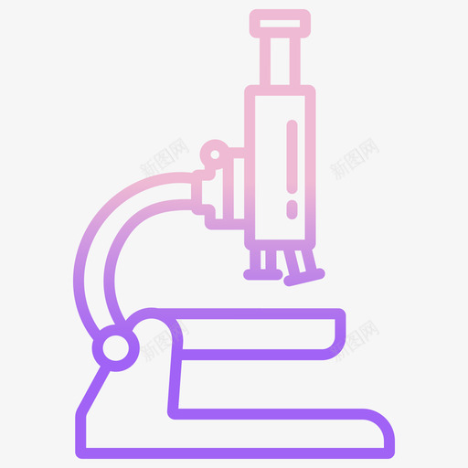 显微镜科学技术4轮廓梯度图标svg_新图网 https://ixintu.com 显微镜 科学技术4 轮廓梯度