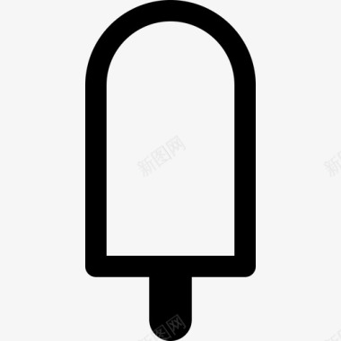 冰淇淋食品饮料8线性图标图标
