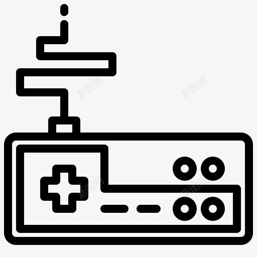 Gamepad游戏21线性图标svg_新图网 https://ixintu.com Gamepad 游戏21 线性