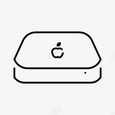 时间胶囊苹果产品线性图标图标
