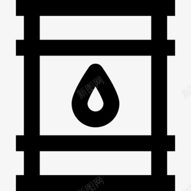 油桶工厂48线性图标图标
