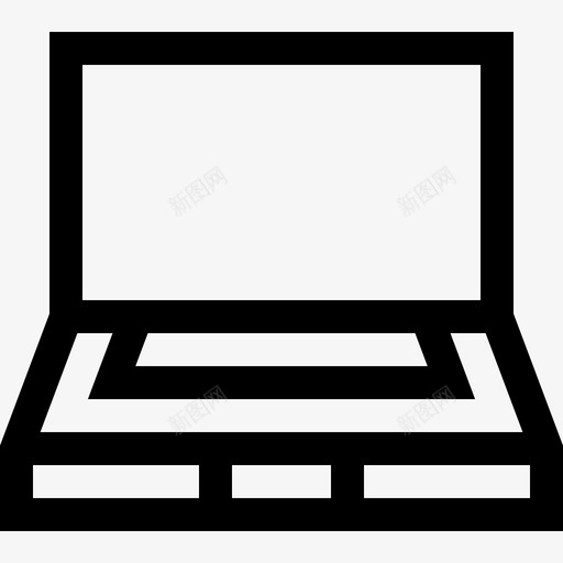 笔记本电脑商务400线性图标svg_新图网 https://ixintu.com 商务 电脑 笔记本 线性