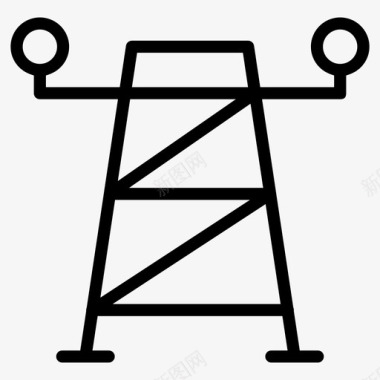 电塔电能图标图标
