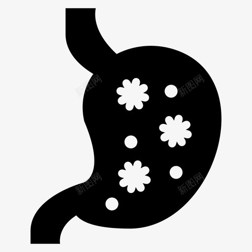胃身体疾病图标svg_新图网 https://ixintu.com 健康 医疗 疾病 胃痛 身体