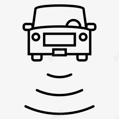 汽车警报通知图标图标