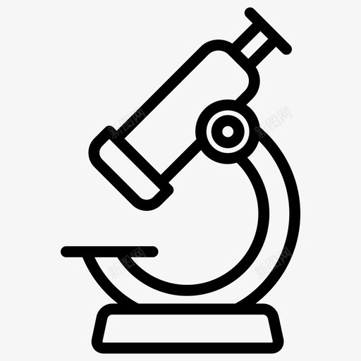 显微镜实验室研究图标svg_新图网 https://ixintu.com 一线 实验室 教育 显微镜 研究 科学 线式