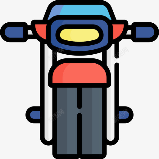 摩托车超级英雄15线性颜色图标svg_新图网 https://ixintu.com 摩托车 线性 英雄 超级 颜色