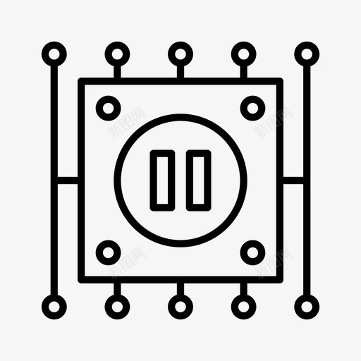 插头家用智能图标svg_新图网 https://ixintu.com 家用 插头 智能 智能家居