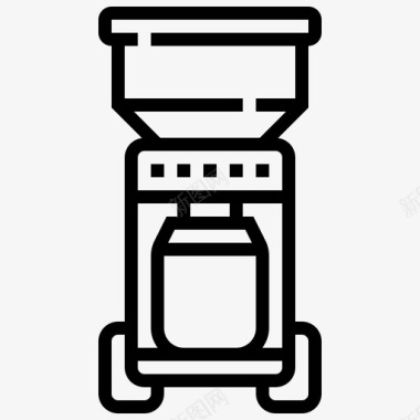 研磨机咖啡机咖啡线1图标图标