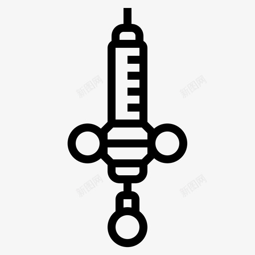 注射器医院皮下注射器图标svg_新图网 https://ixintu.com 医疗 医院 大纲 工具 注射器 皮下