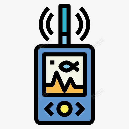 雷达渔夫3线性颜色图标svg_新图网 https://ixintu.com 渔夫 线性 雷达 颜色
