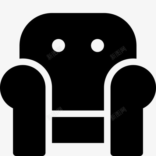 扶手椅家具149填充物图标svg_新图网 https://ixintu.com 填充物 家具149 扶手椅