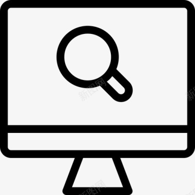 计算机网页与编程1线性图标图标