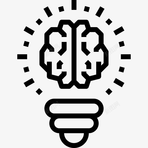 创新大脑概念线性图标svg_新图网 https://ixintu.com 创新 大脑概念 线性