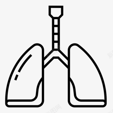 肺人体生物学人体器官图标图标