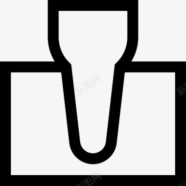 门牙牙齿护理24直线图标图标
