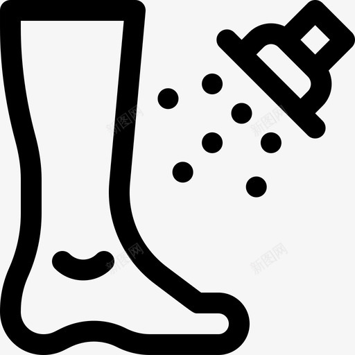洗脚卫生常规12线性图标svg_新图网 https://ixintu.com 卫生 常规 洗脚 线性