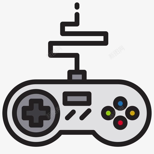 Gamepad游戏23线性颜色图标svg_新图网 https://ixintu.com Gamepad 游戏23 线性颜色