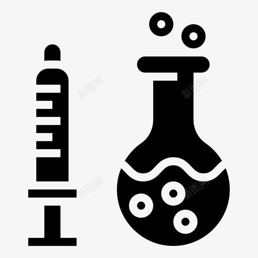 注射器煮沸化学图标svg_新图网 https://ixintu.com glyph1 化学 注射器 烧瓶 煮沸 生物化学 科学