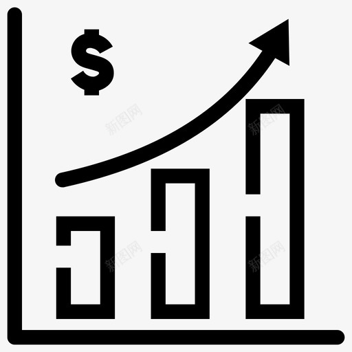 增长图利润销售图标svg_新图网 https://ixintu.com pedoticon锐角 利润 增长图 销售