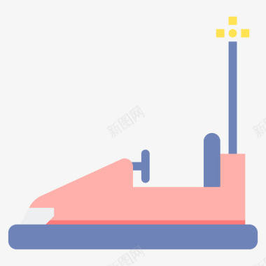 碰碰车主题公园2平房图标图标