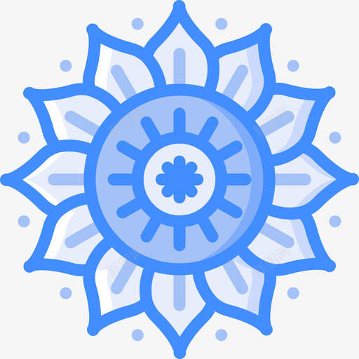 脉轮灵性4蓝色图标svg_新图网 https://ixintu.com 灵性4 脉轮 蓝色