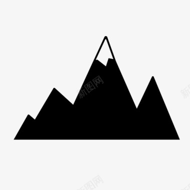 攀登峡谷珠穆朗玛峰图标图标