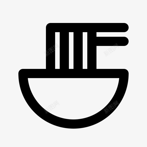 面条碗食品图标svg_新图网 https://ixintu.com 拉面 面条 食品 食品饮料 餐厅
