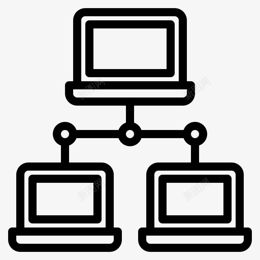 网络网络技术12线性图标svg_新图网 https://ixintu.com 线性 网络 网络技术12