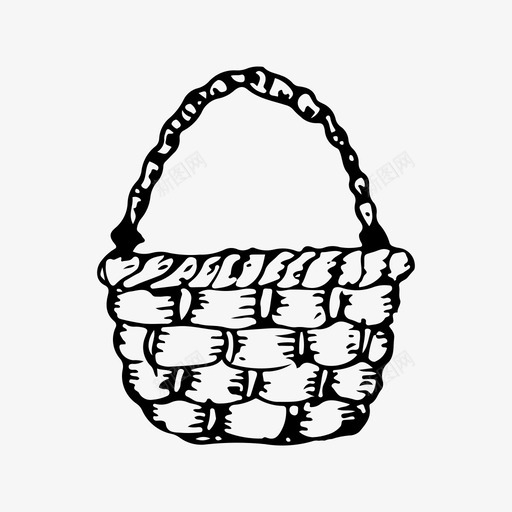 篮子容器手绘图标svg_新图网 https://ixintu.com 容器 手绘 篮子 草图