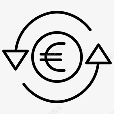 货币14欧元符号图标图标
