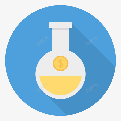 烧瓶数字营销136圆形图标svg_新图网 https://ixintu.com 圆形 数字 烧瓶 营销