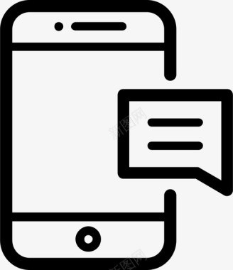 手机短信通知图标图标