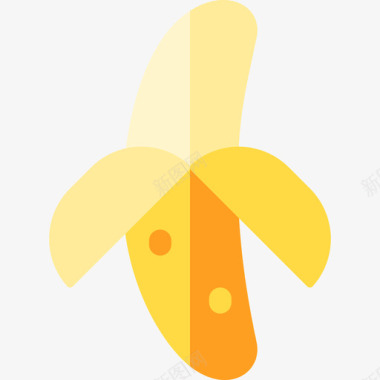 香蕉食品181扁平图标图标