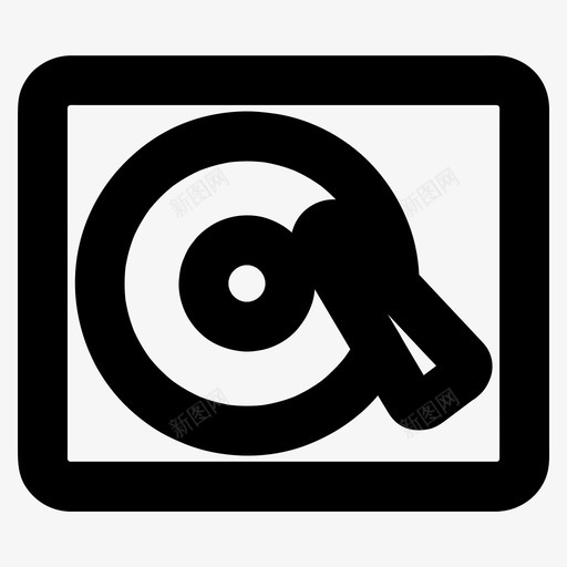 转盘dj电子图标svg_新图网 https://ixintu.com dj 电子 电子配件 转盘 音乐