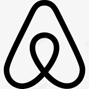 Airbnb社交标识4线性图标图标