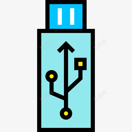 Usb闪存驱动器设备41线性颜色图标svg_新图网 https://ixintu.com Usb 线性 设备 闪存 颜色 驱动器