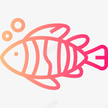 鱼夏季61梯度图标图标