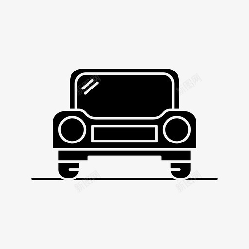汽车目的地公共图标svg_新图网 https://ixintu.com 交通 交通工具 公共 旅游 汽车 目的地