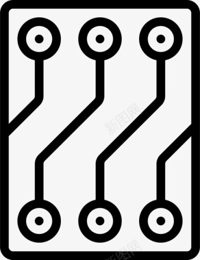 电路电气元件3线性图标图标