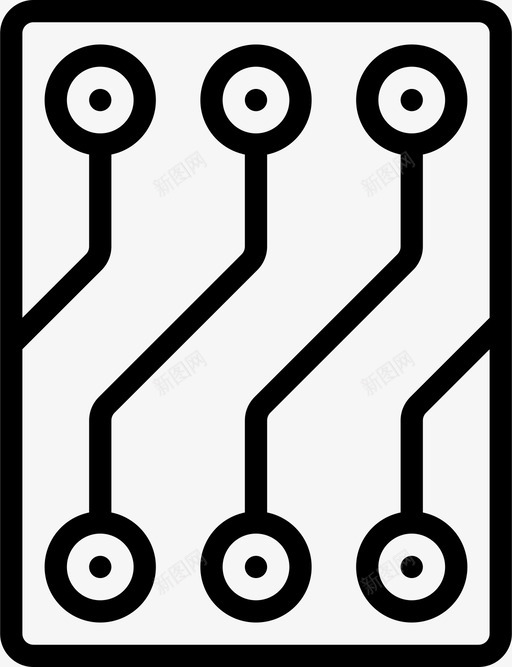 电路电气元件3线性图标svg_新图网 https://ixintu.com 电气元件3 电路 线性