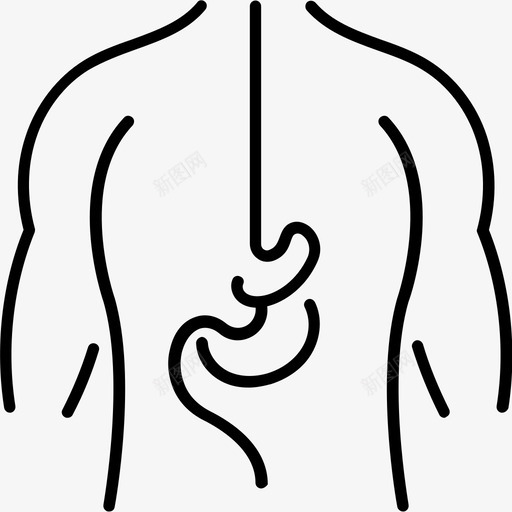 胃解剖学生物学图标svg_新图网 https://ixintu.com 医学 器官 生物学 胃 解剖学