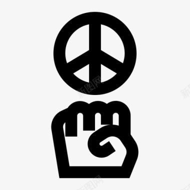 和平维护爱和平标志图标图标