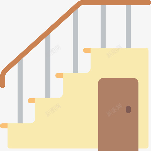 楼梯室内23平面图标svg_新图网 https://ixintu.com 室内设计 平面 楼梯