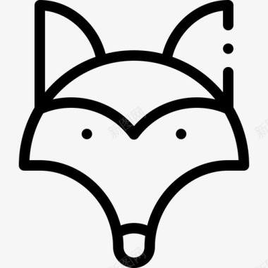 狐狸动物80直系图标图标