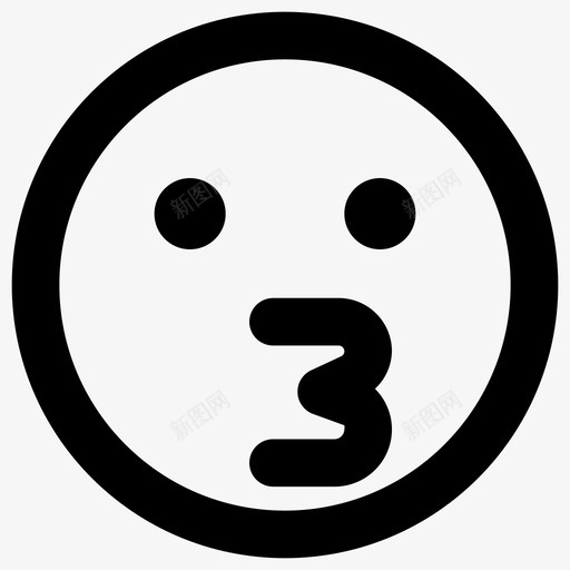 亲吻表情符号嘴唇图标svg_新图网 https://ixintu.com 丰满ui2个表情符号 亲吻 嘴唇 接吻 表情符号 鼻涕