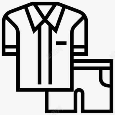 制服衣服学校图标图标