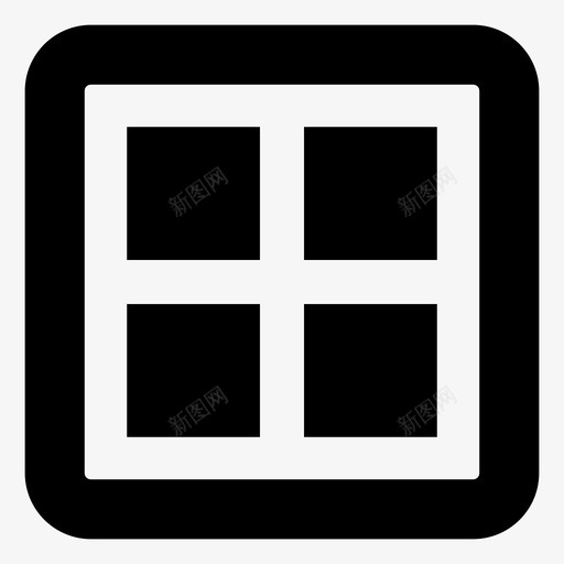 窗户家房子图标svg_新图网 https://ixintu.com 室内 房子 房间 窗户 风景