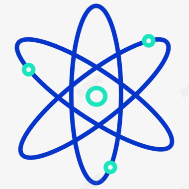 原子科学技术5轮廓颜色图标图标